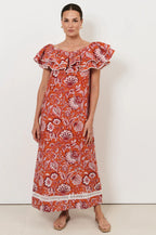 Adorne Serena Linen frill dress