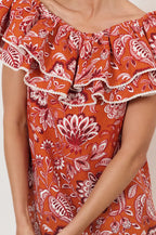 Adorne Serena Linen frill dress