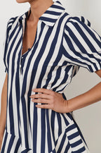 Adorne Bee asymmetric drop waist short dress