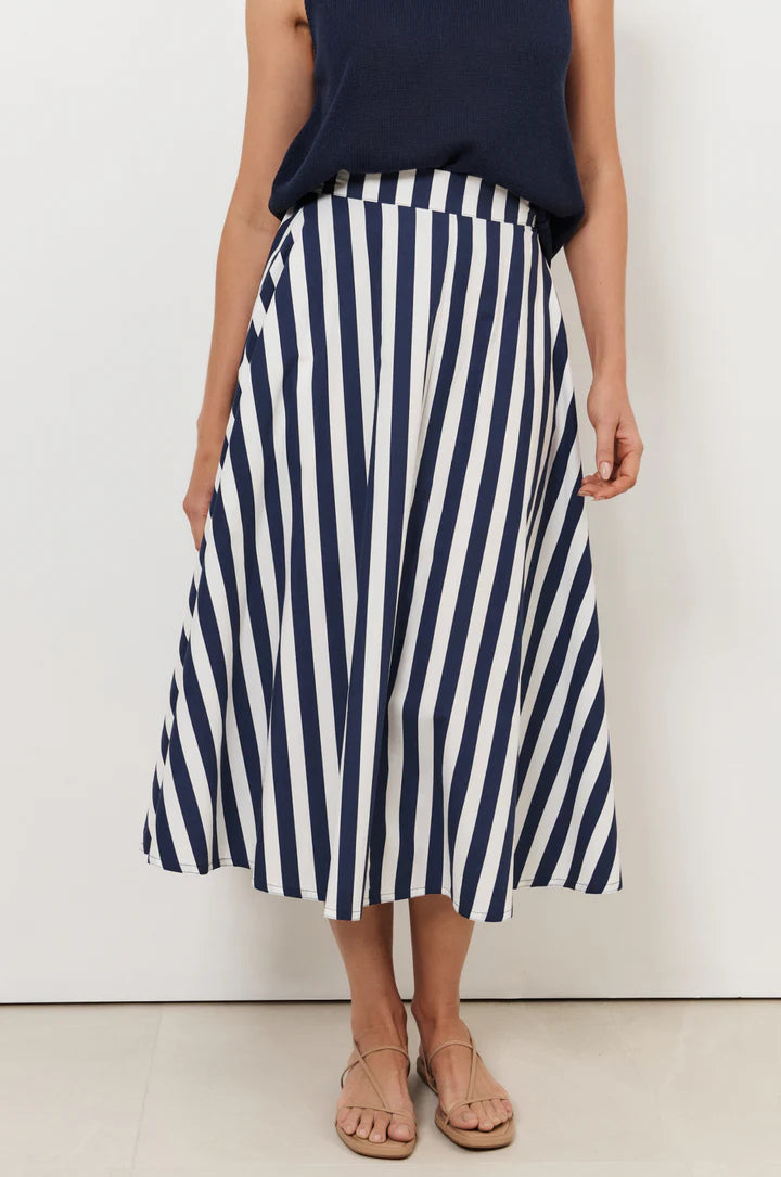 Adorne Elsie A line midi skirt