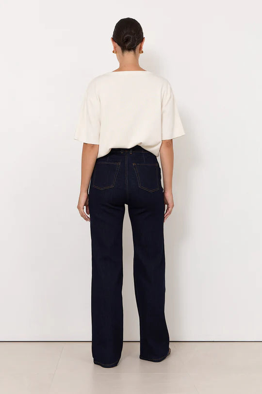 Adorne Audrey Pinstripe Tapered Pant