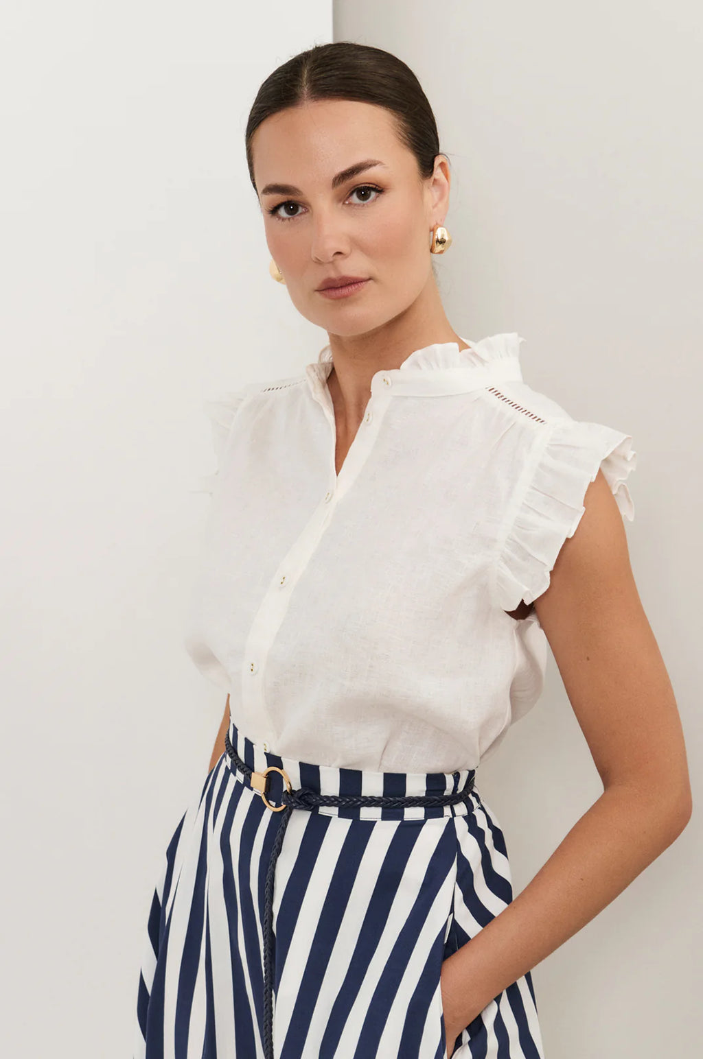 Adorne Bree button up top