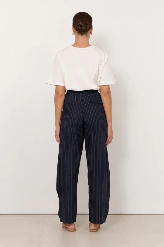 Adorne Audrey Pinstripe Tapered Pant