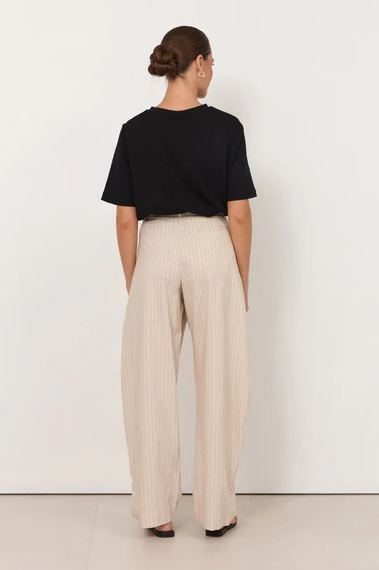 Adorne Audrey Pinstripe Tapered Pant