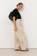 Adorne Audrey Pinstripe Tapered Pant