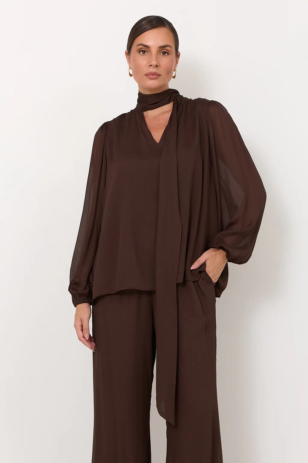 Adorne Penelope Long Sleeve Top