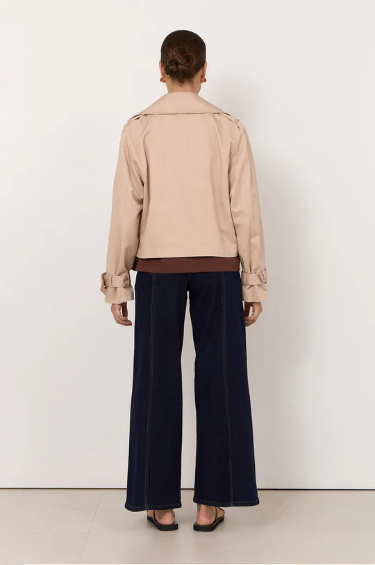 Adorne Nessa Cropped Trench