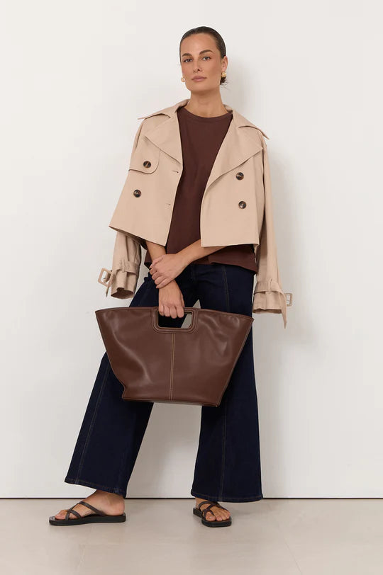Adorne Nessa Cropped Trench