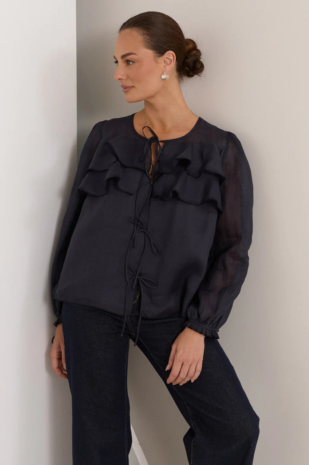 Adrone Felicity Tie Detail Top