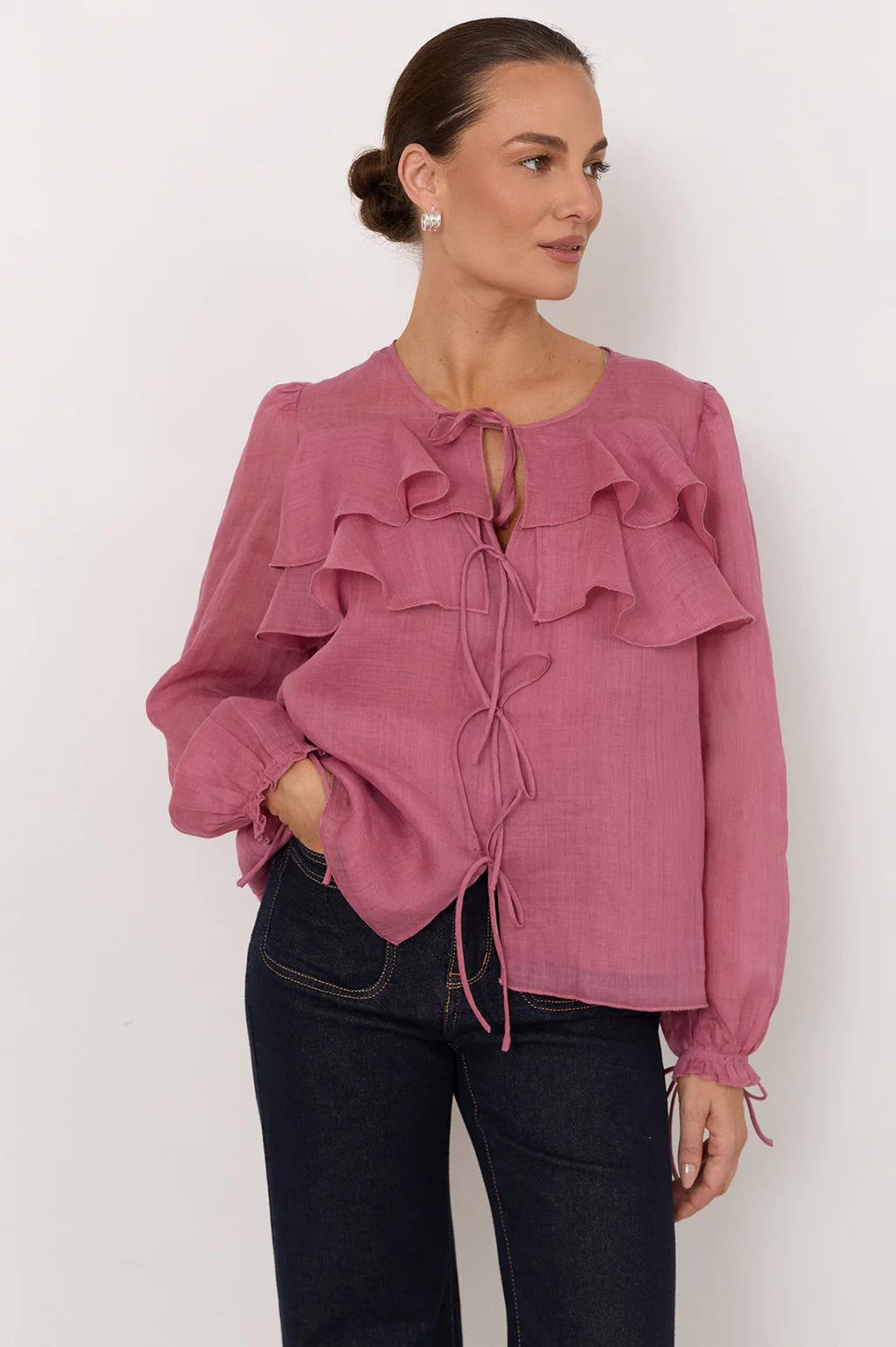Adrone Felicity Tie Detail Top