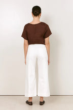 Adorne Adele Wide Leg Cropped Jean