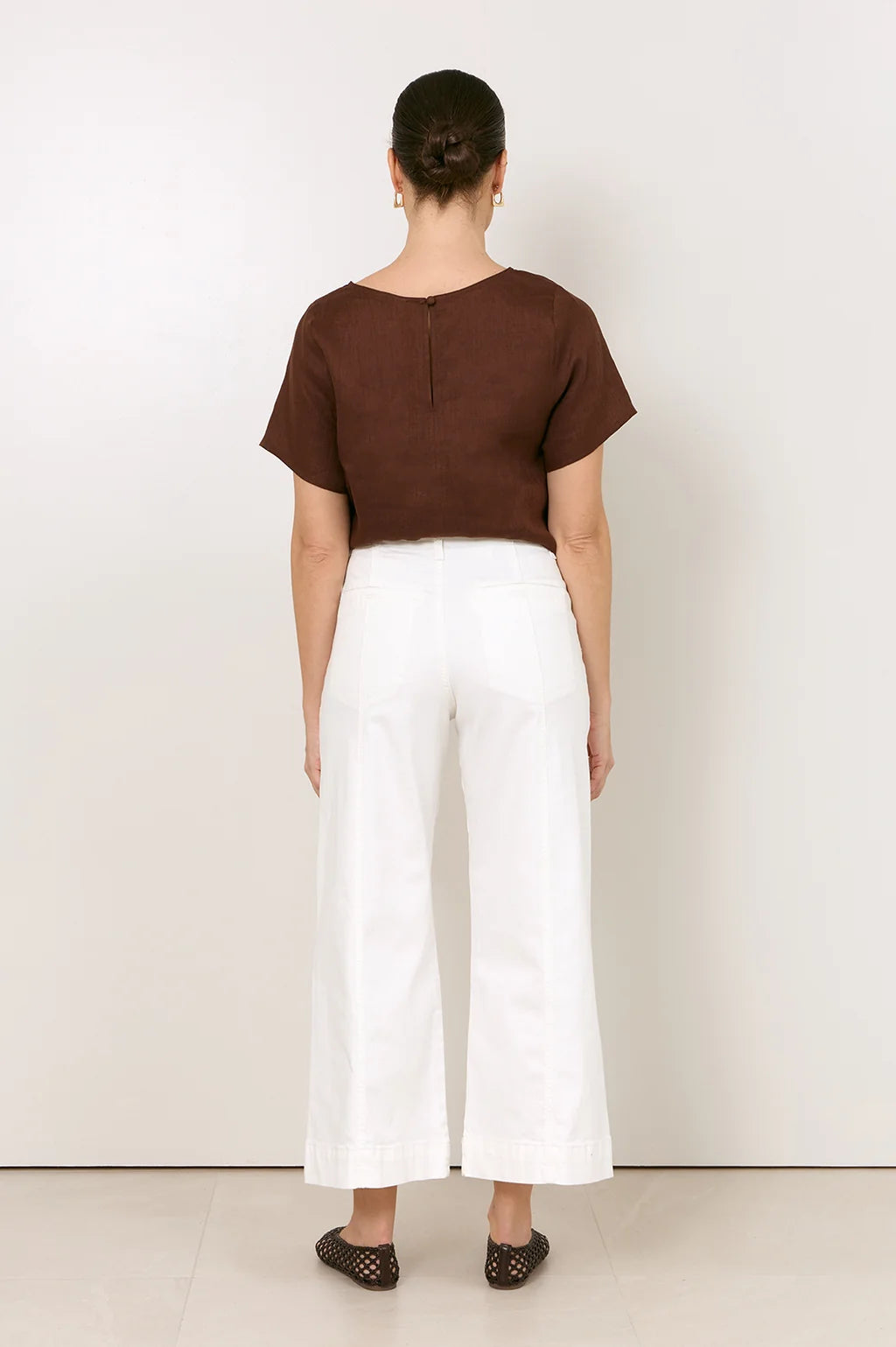 Adorne Adele Wide Leg Cropped Jean