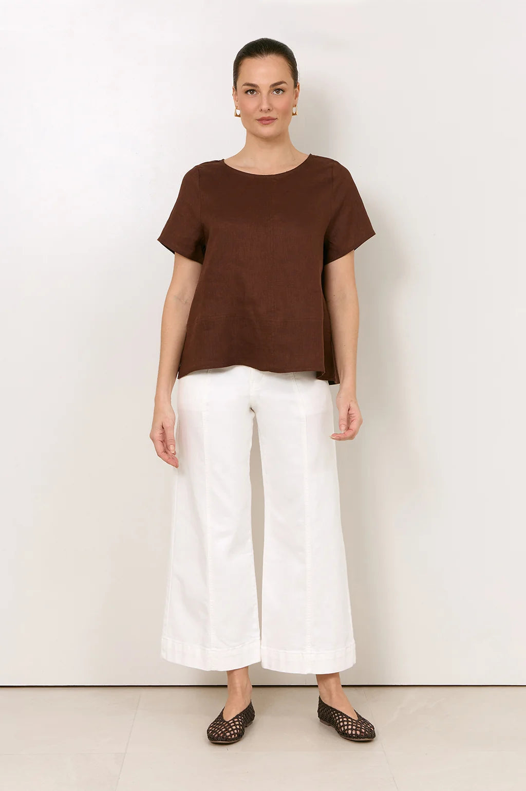 Adorne Adele Wide Leg Cropped Jean
