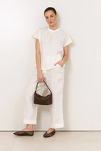 Adorne Alice Dolman Short Sleeve Linen Top
