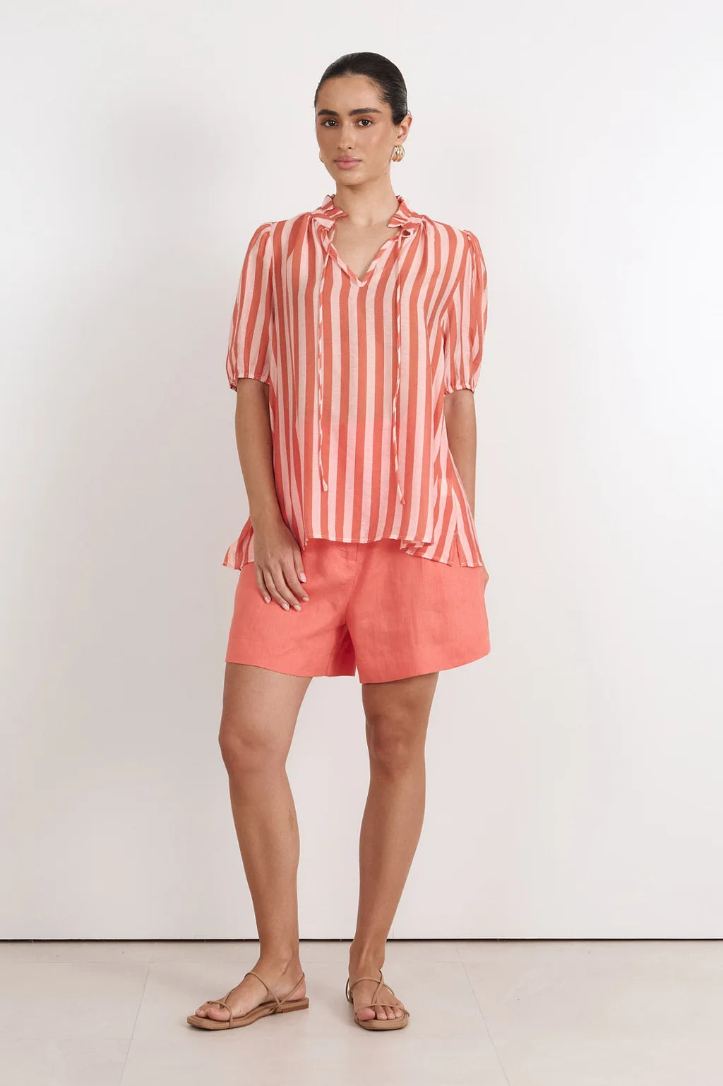 Adorne Sandra Stripe Top