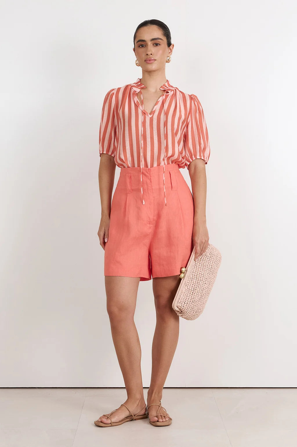 Adorne Sandra Stripe Top