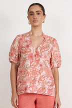 Adorne Jenette Linen Top