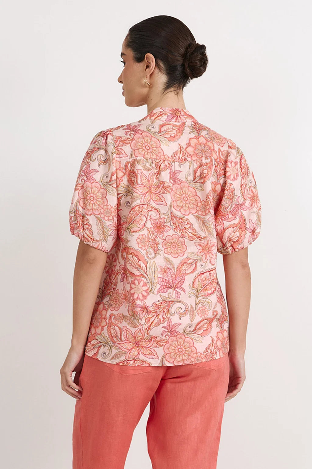 Adorne Jenette Linen Top