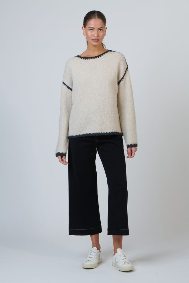 Namastai Black Trim Knit
