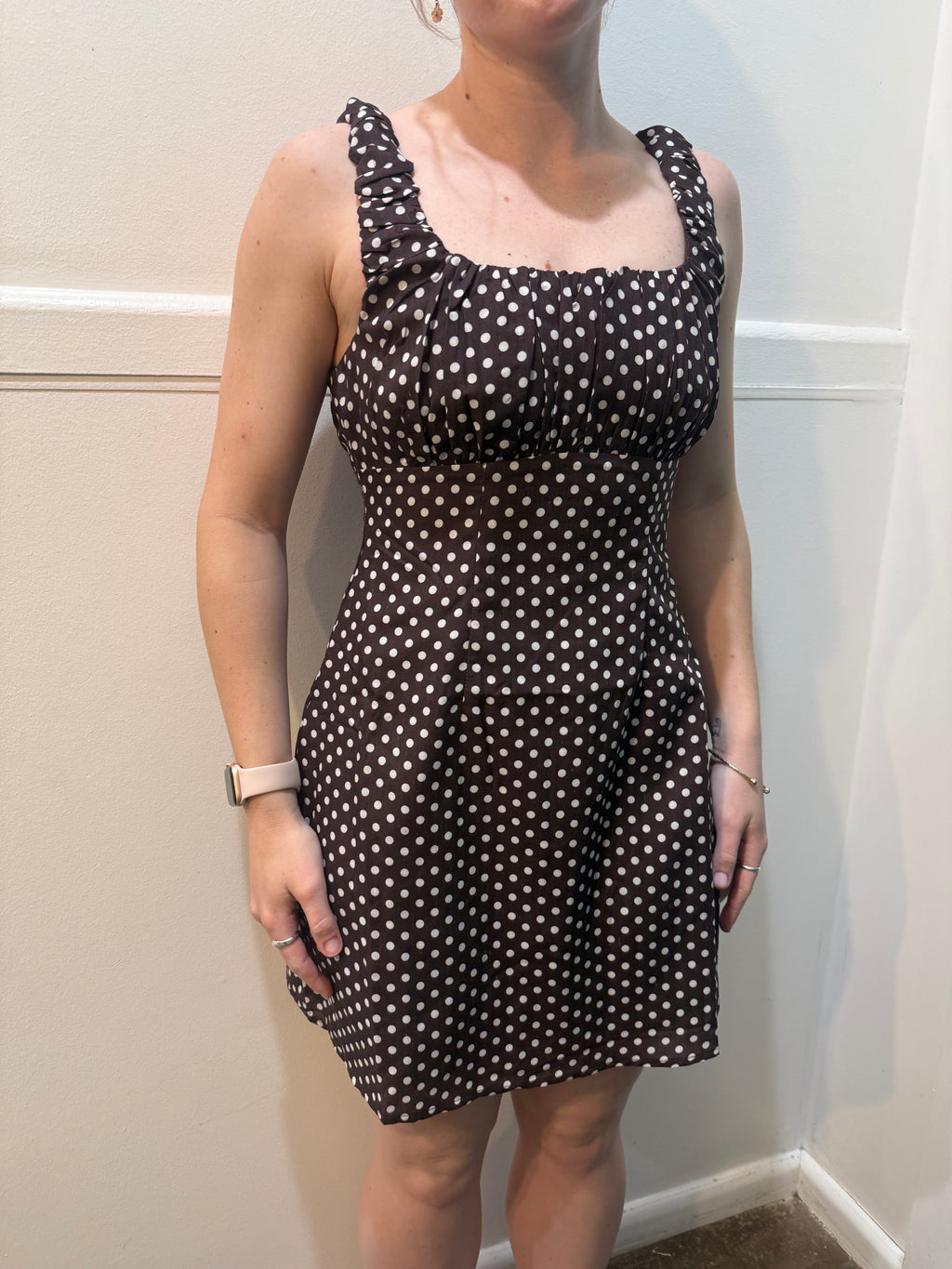Here Comes the Sun Polka Dot Mini Dress