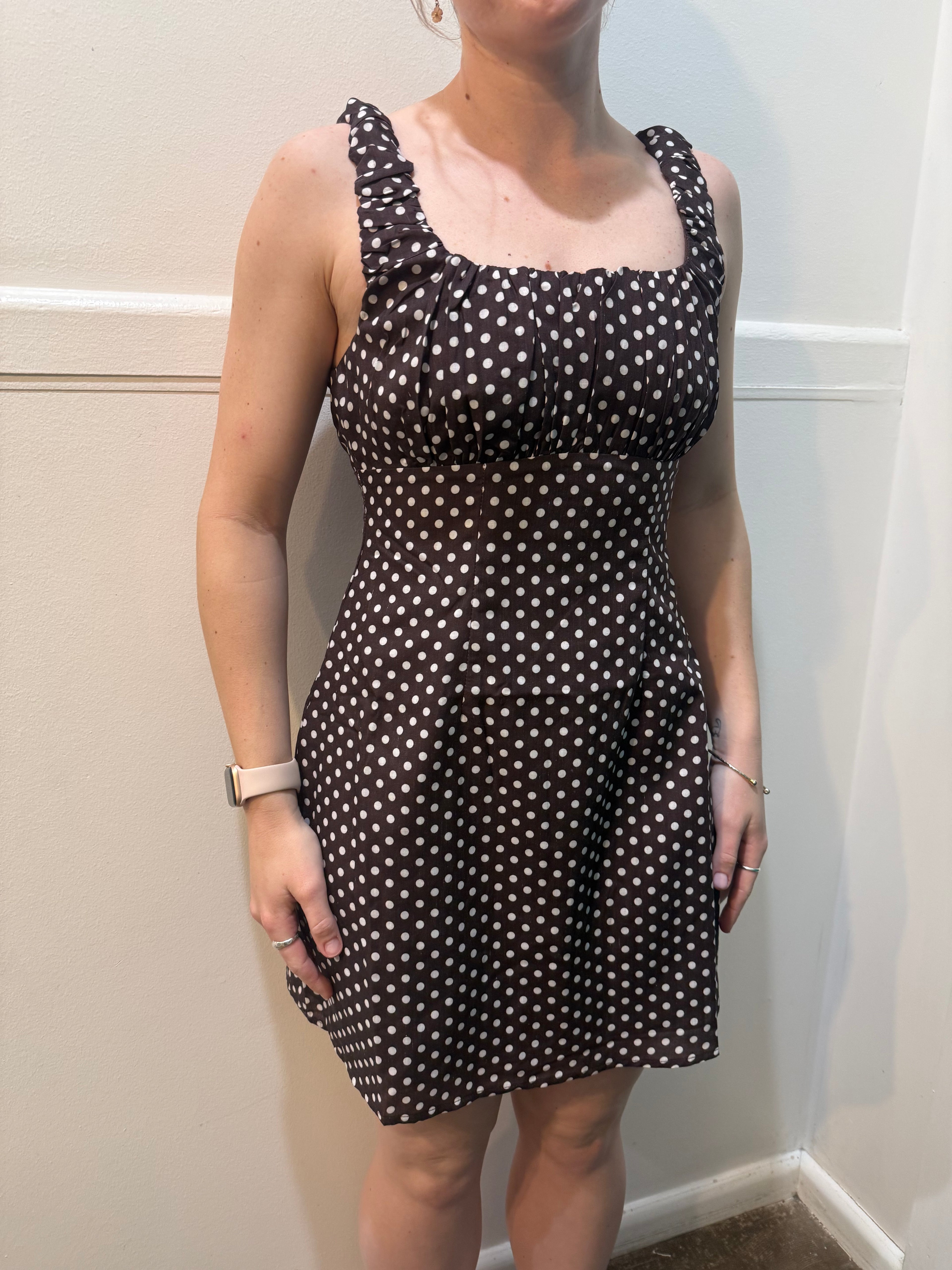 Here Comes the Sun Polka Dot Mini Dress
