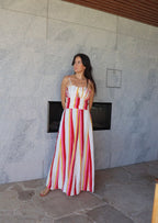 Luoni poppy shell dress