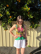 Mia & Milani Halter Neck Floral Top