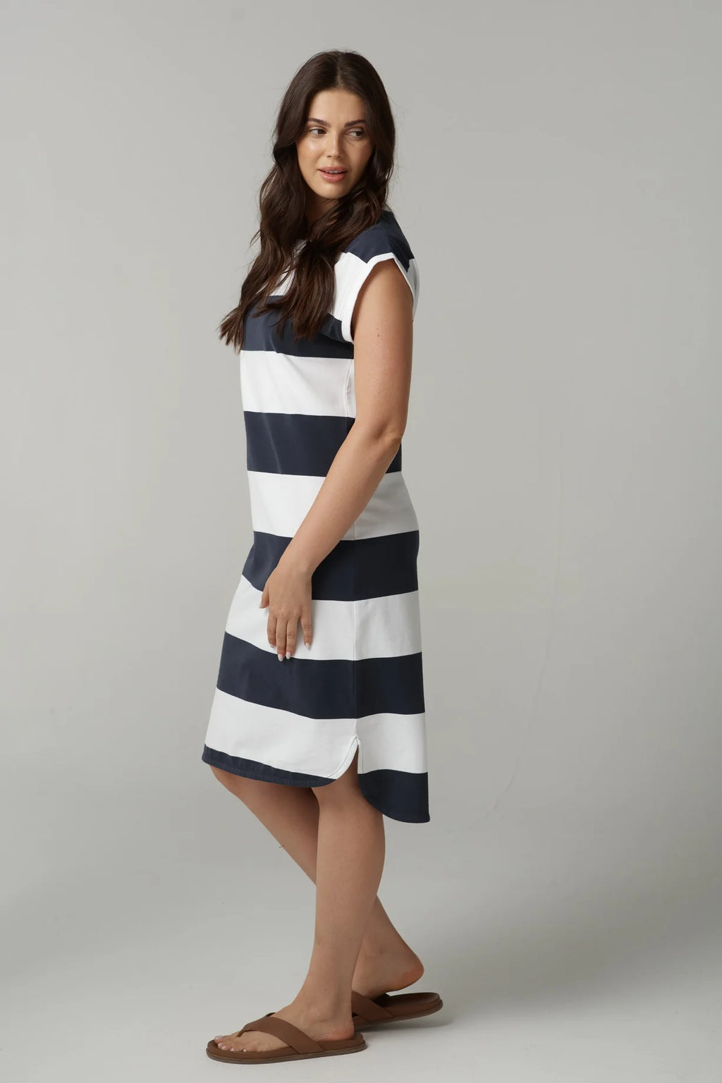 Cloth+Paper+Scissors Club Cotton Stripe Dress