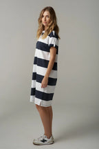 Cloth+Paper+Scissors Stripe Rugby Dress