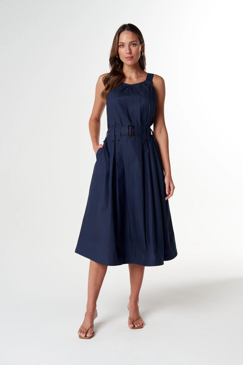 Cloth+Paper+Scissors Home Pleat Cotton Dress