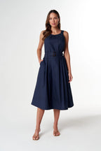 Cloth+Paper+Scissors Home Pleat Cotton Dress