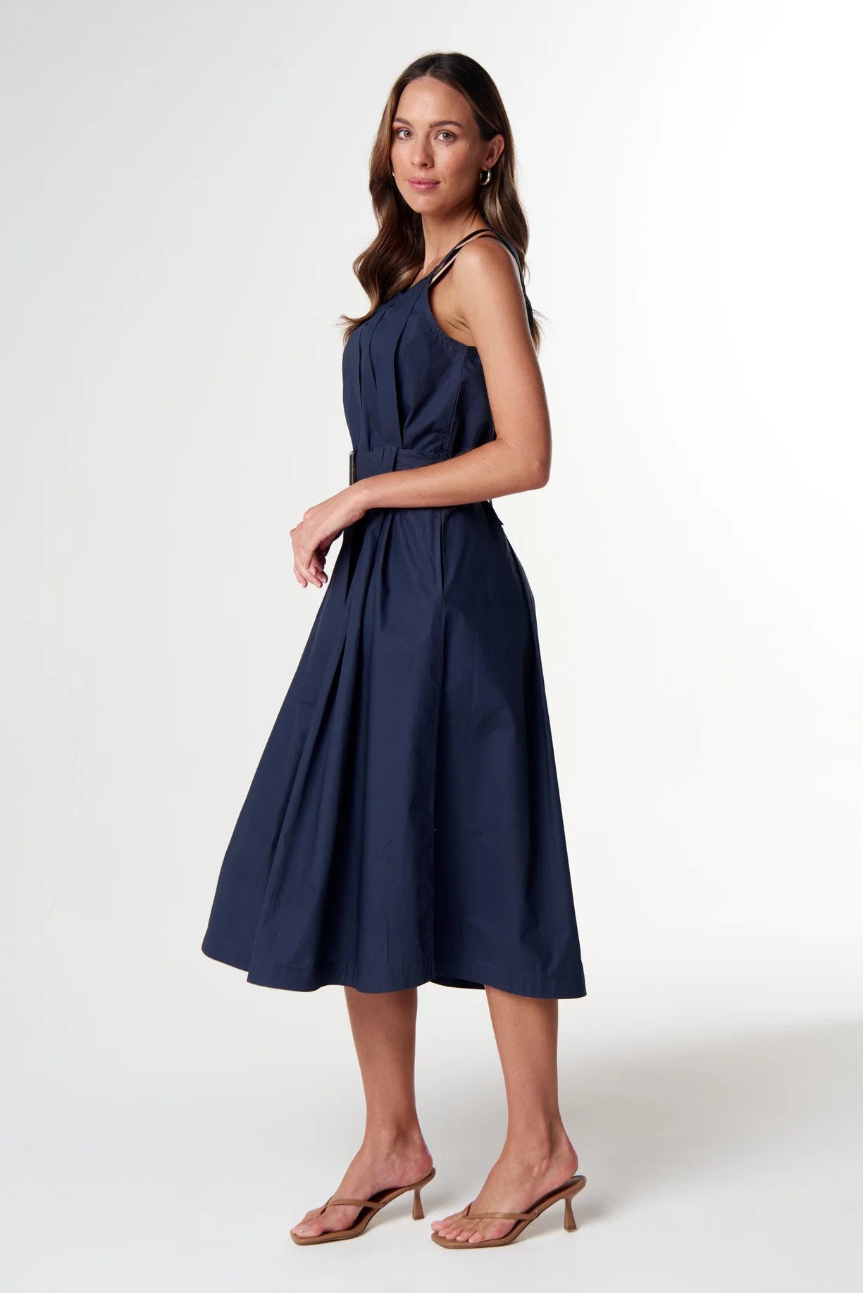Cloth+Paper+Scissors Home Pleat Cotton Dress