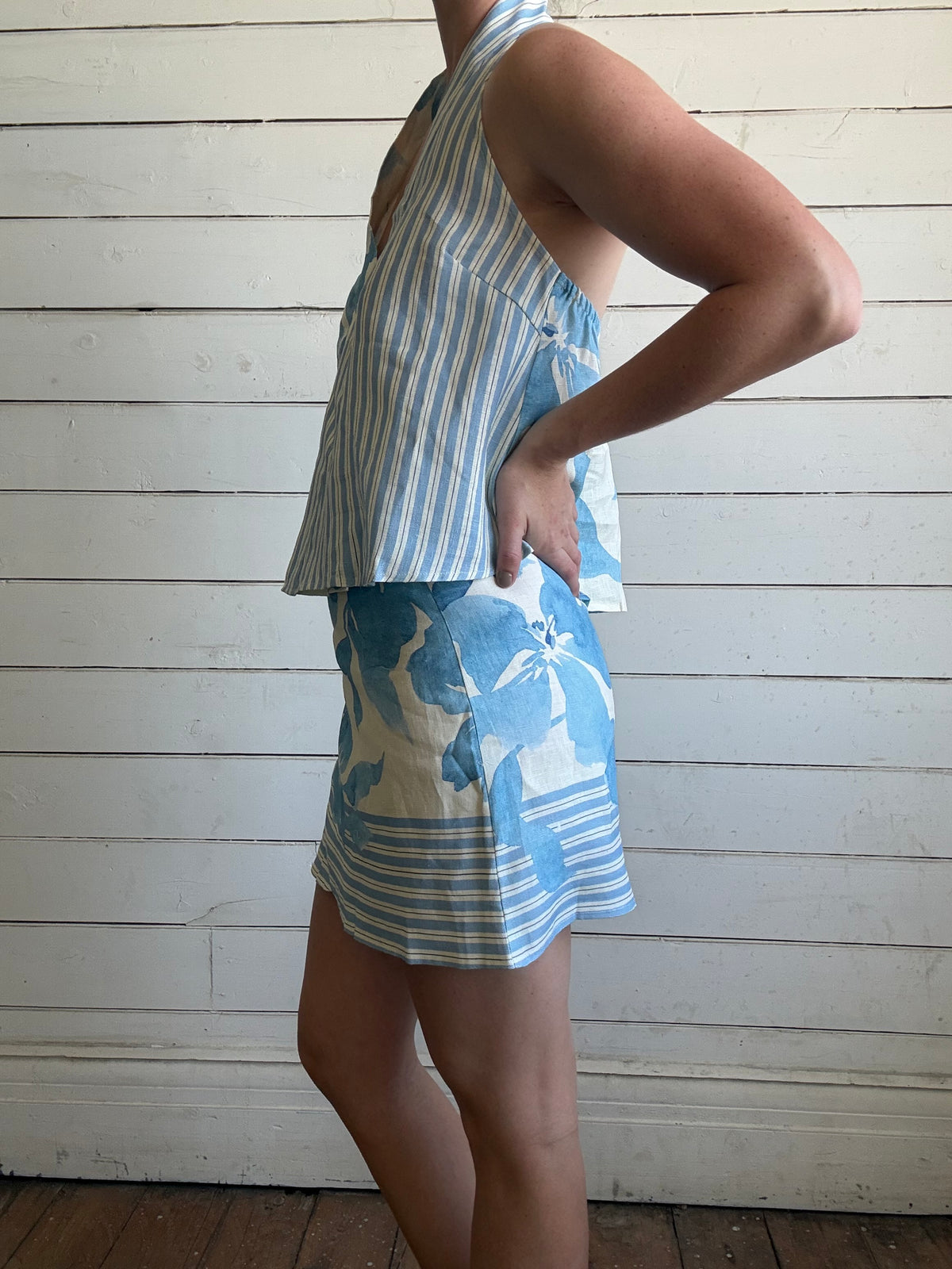 Little Lies Delphine Linen Wrap Skirt