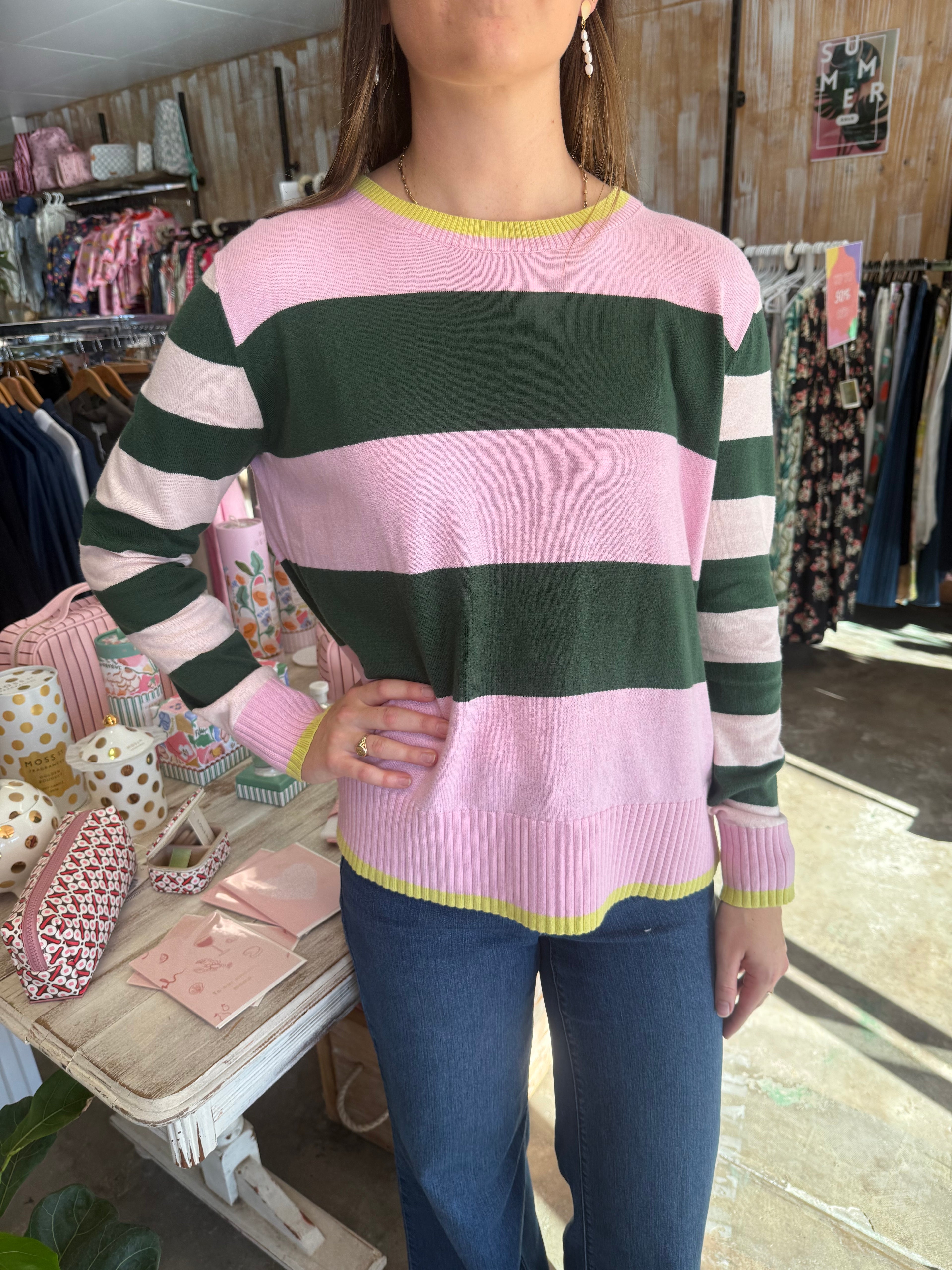 Goondiwindi Corton Sierra stripe Knit