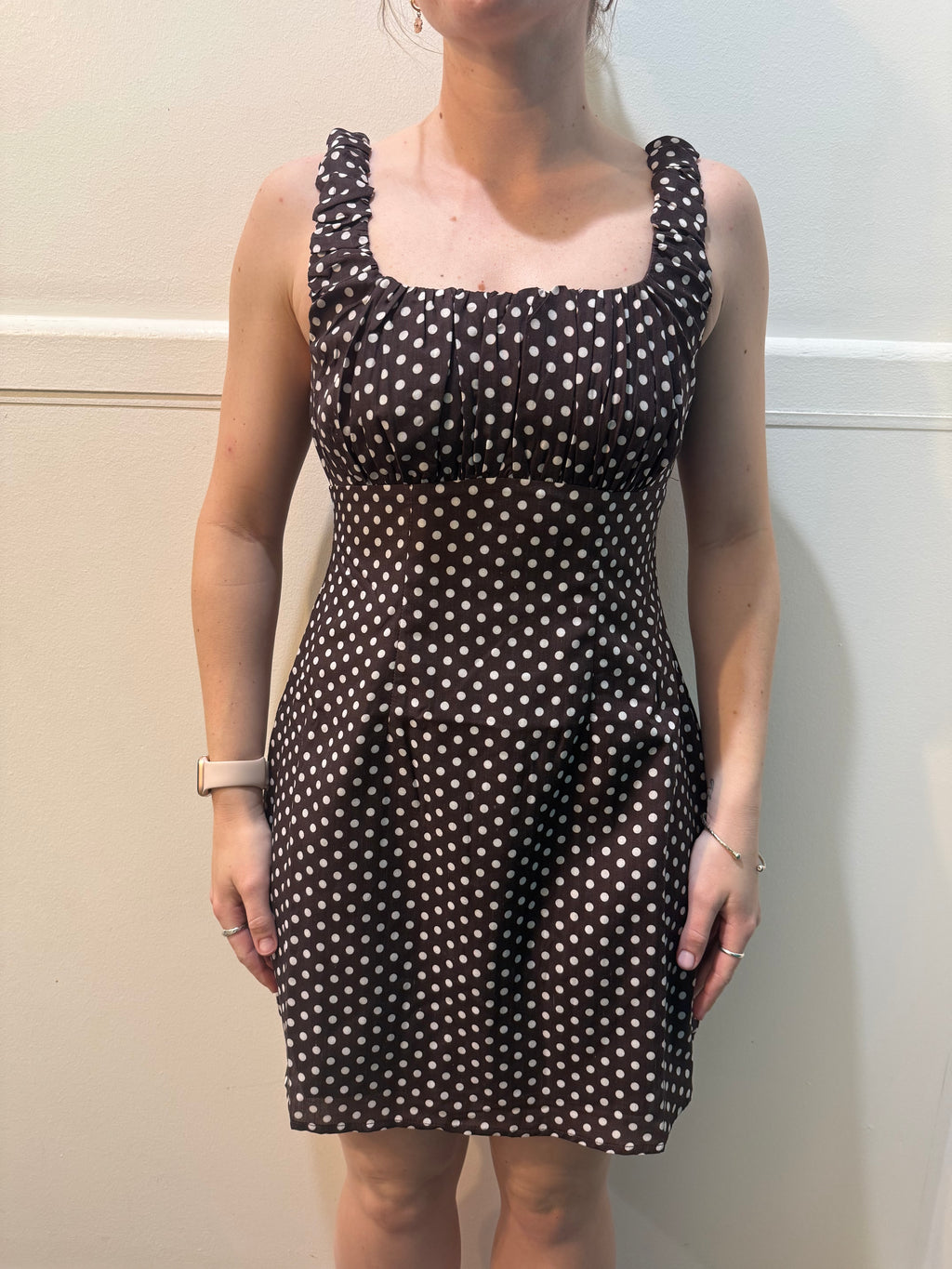 Here Comes the Sun Polka Dot Mini Dress