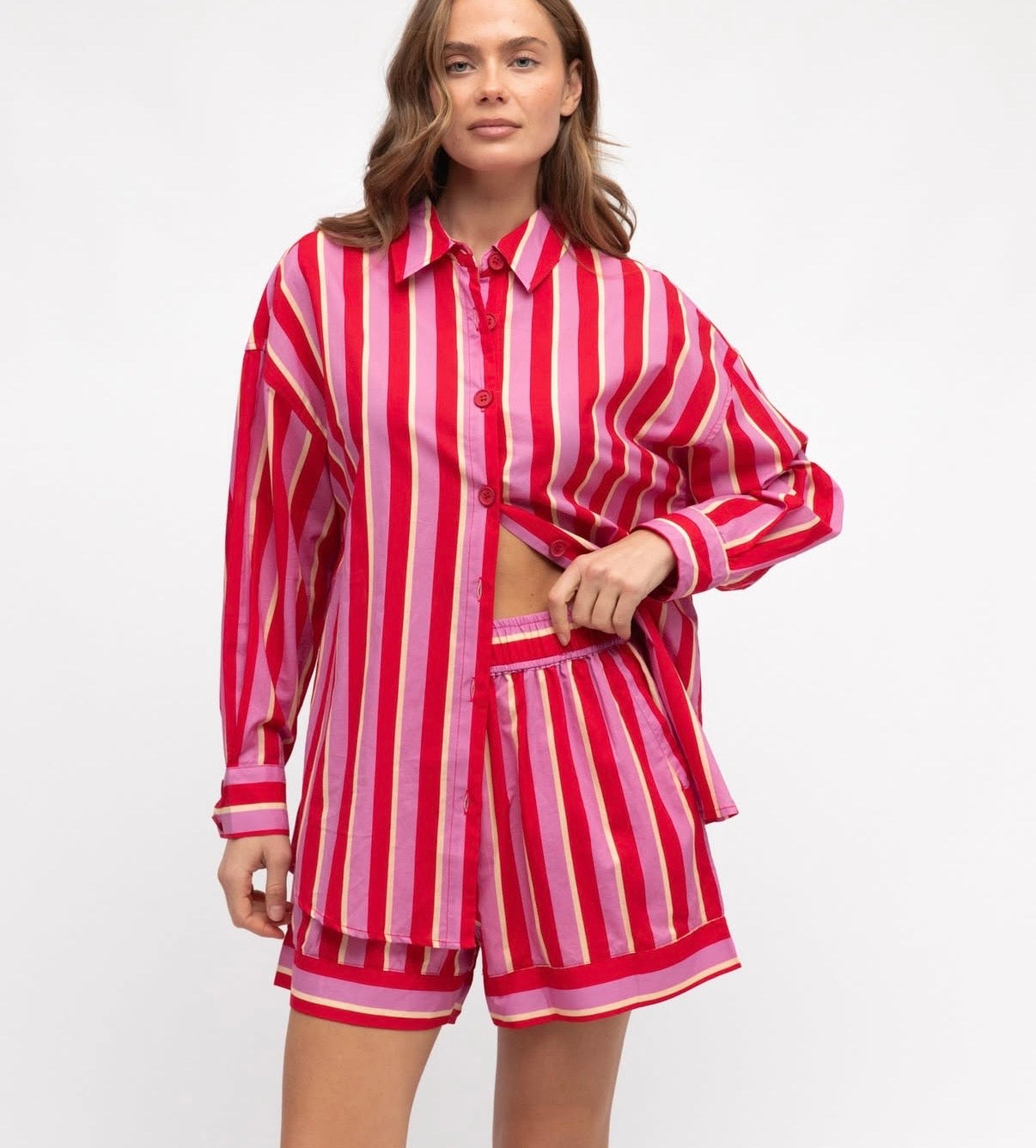 Paper heart Renata stripe shirt