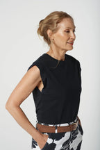 Cloth + Paper + Scissors Dawn Cotton Muscle Tee