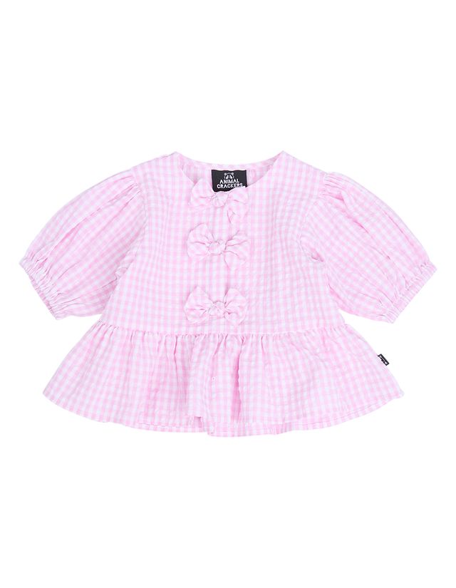 Animal Crackers Checkered Top