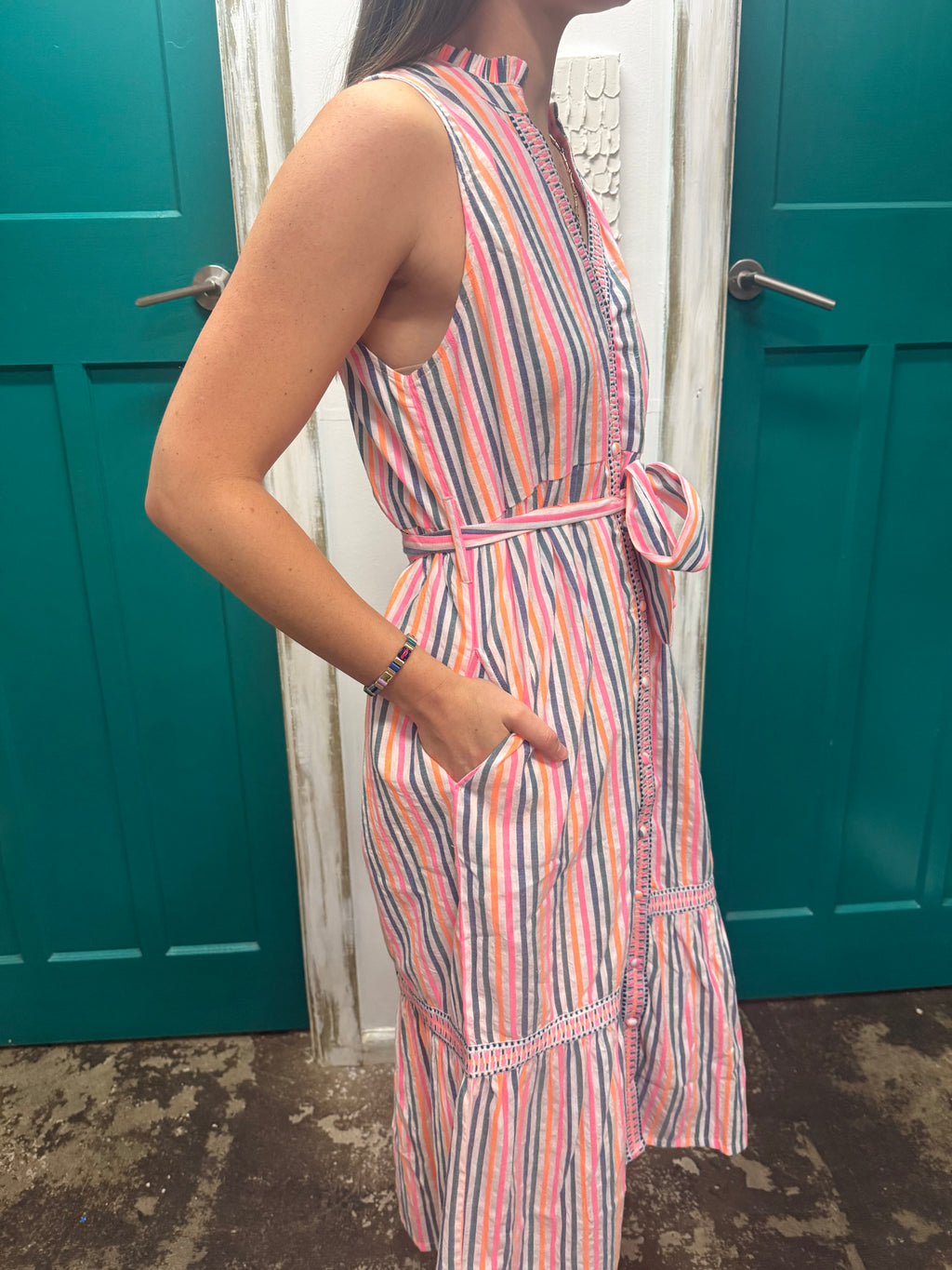 Azure and Indigo sunset sundress