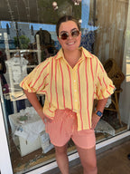 Ebby and I Fine Pin Stripe Shorts