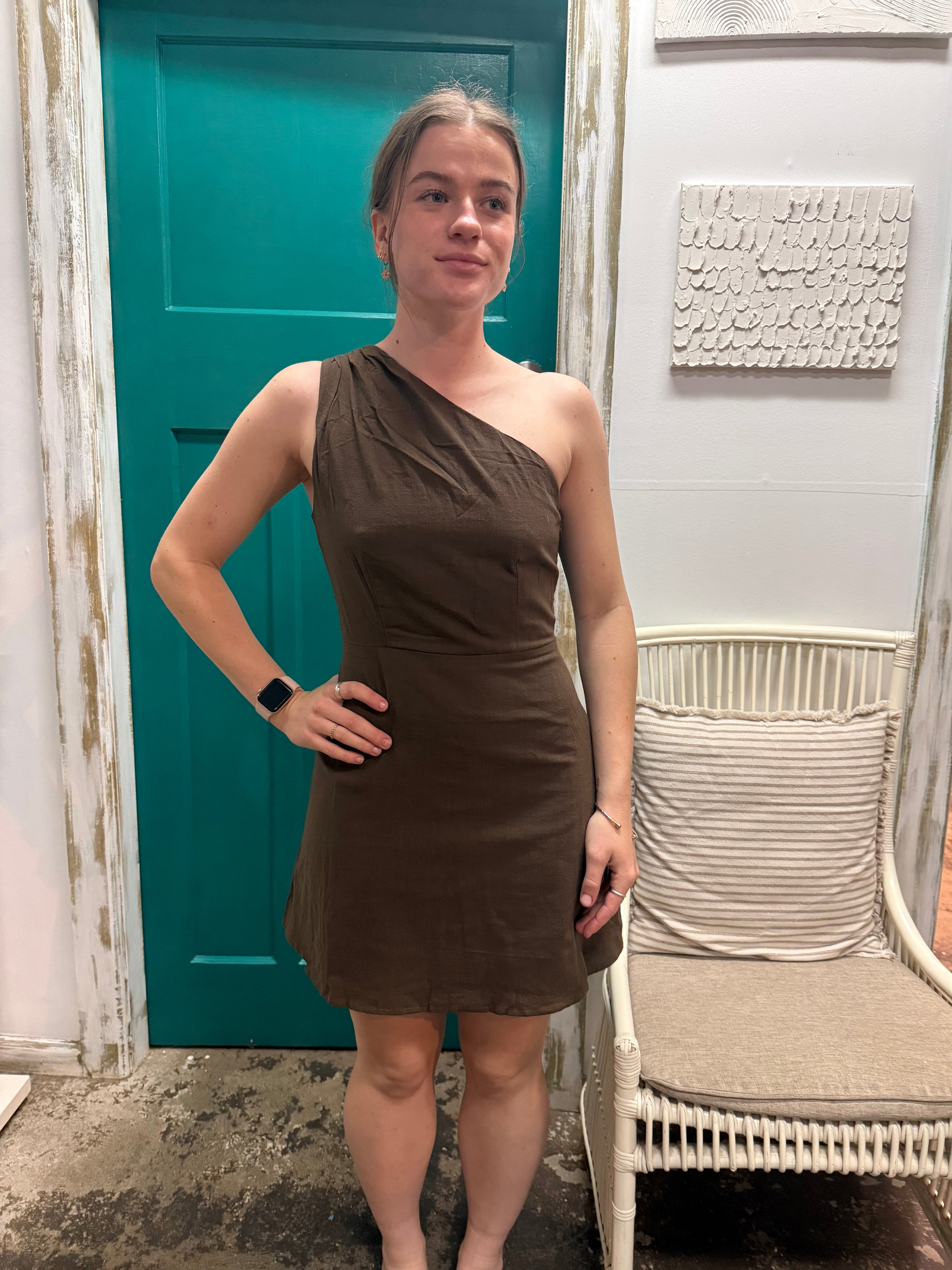 Indikah One Shoulder Mini Dress