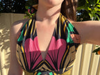 Mia & Milani Halter Neck Floral Top