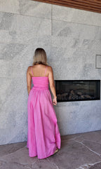 Luoni poppy shell dress