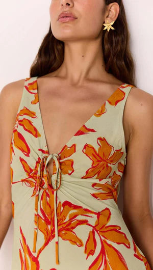 Mink Pink Estelle Keyhole Midi Dress