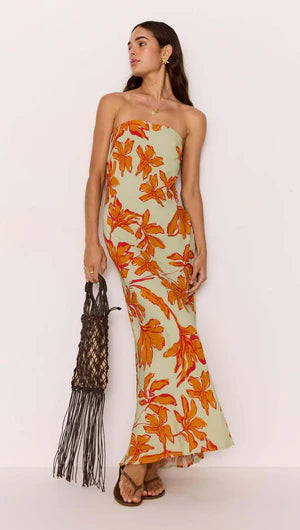 Mink Pink Estelle Strapless Maxi Dress