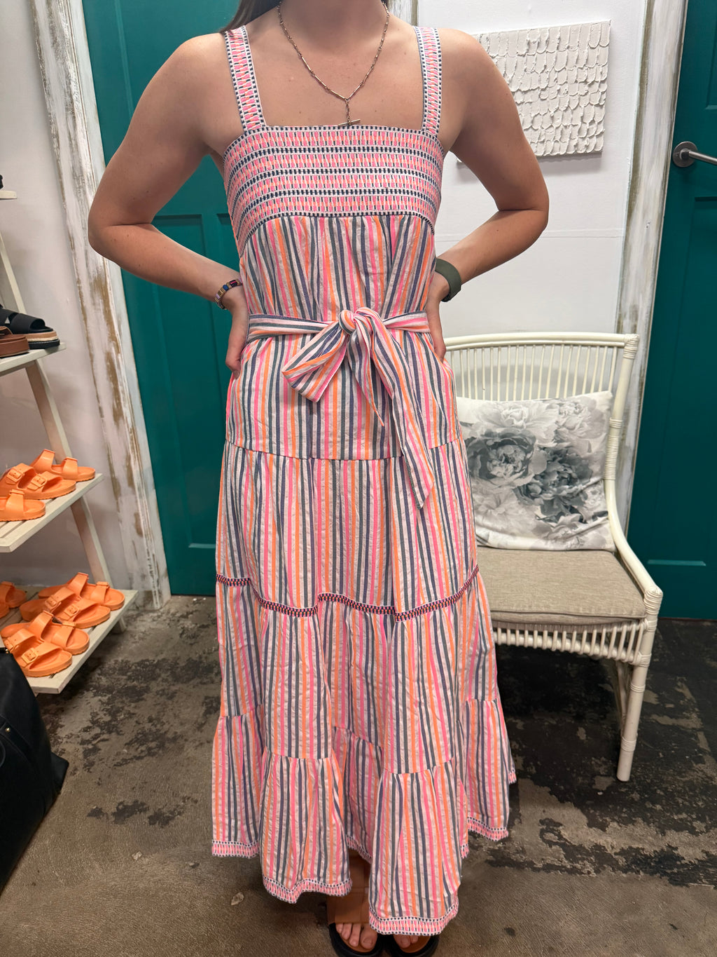 Azure and Indigo sunset maxi