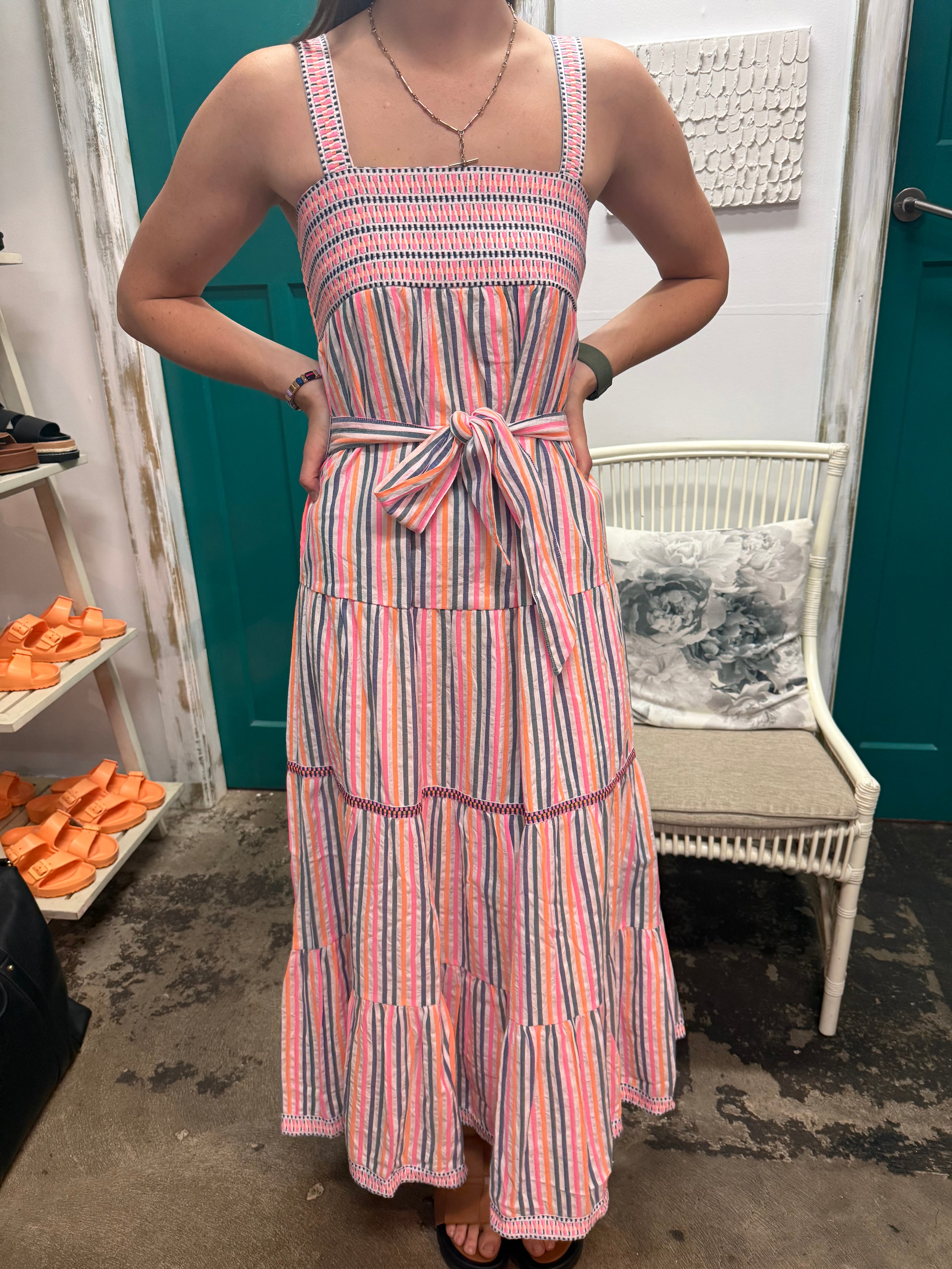 Azure and Indigo sunset maxi