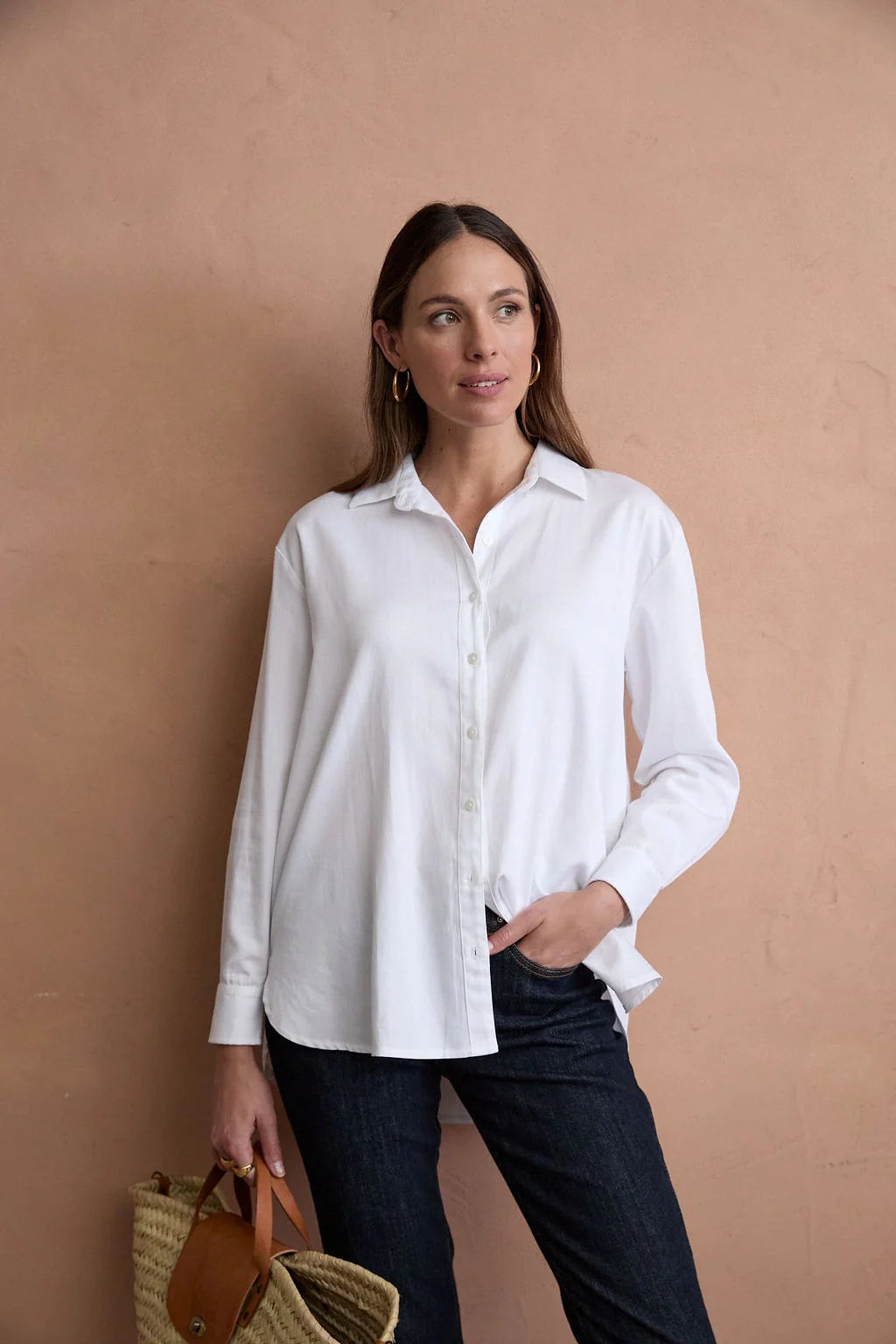 Goondiwindi Cotton Bloom Oversized Basic Shirt