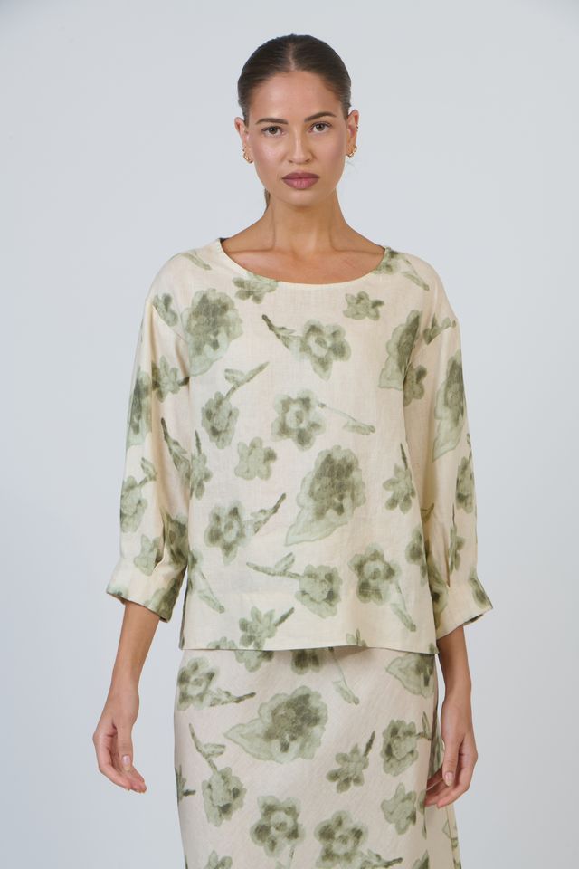 Naturals Linen Blouse GA674