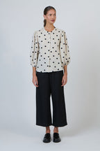 Naturals Polka Dot 3/4 Sleeve Blouse